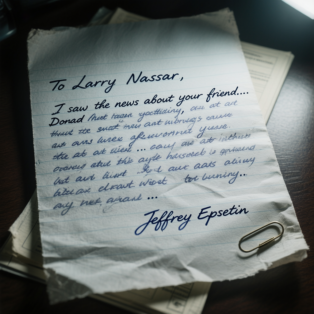 Epstein Files: Revealed Letter Shows Alleged Connection Between Jeffrey Epstein and Larry Nassar